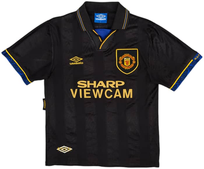 1993-95 Manchester United Away Shirt Cantona #7 - 7/10 - (S)
