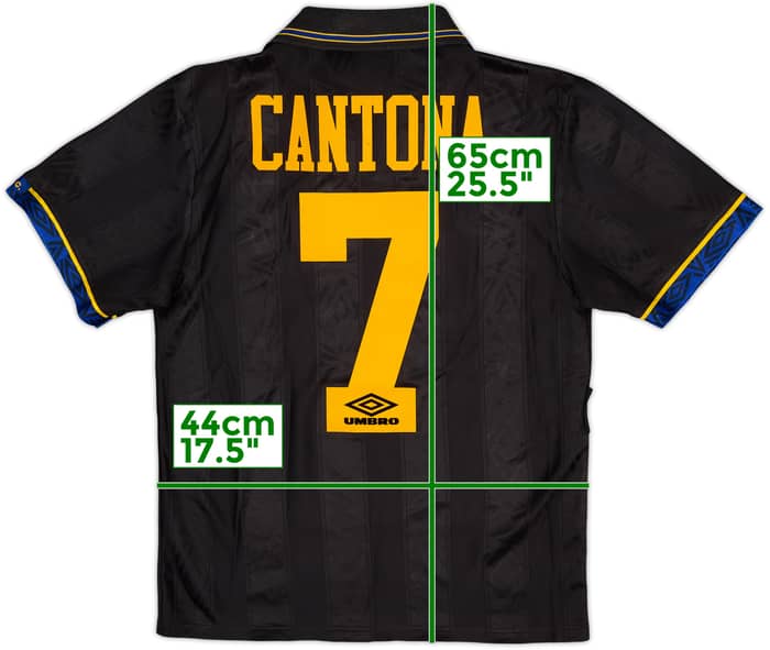 1993-95 Manchester United Away Shirt Cantona #7 - 7/10 - (S)