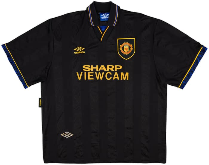 1993-95 Manchester United Away Shirt Cantona #7 - 8/10 - (XXL)