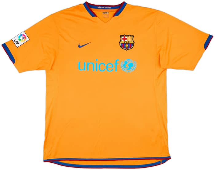 2006-08 Barcelona Away Shirt Ronaldinho #10 - 9/10 - (L)