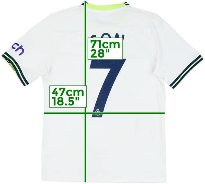 2022-23 Tottenham Home Shirt Son #7 - 9/10 - (S)
