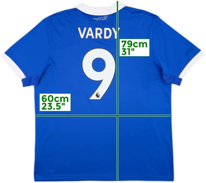 2022-23 Leicester Home Shirt Vardy #9 - 10/10 - (XXL)