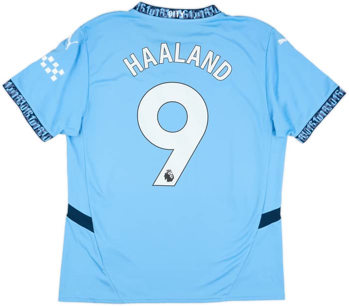 2024-25 Manchester City Home Shirt Haaland #9 - 8/10 - (L)