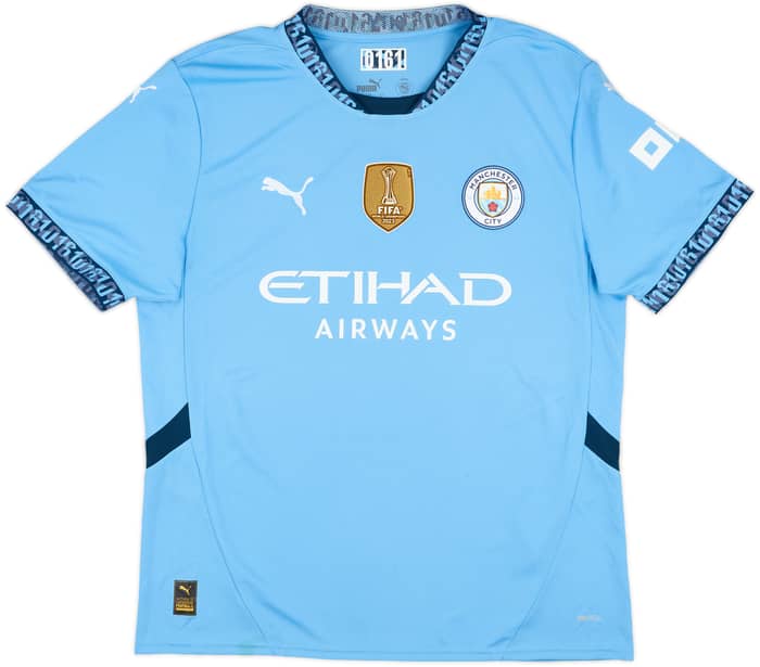 2024-25 Manchester City Home Shirt Haaland #9 - 8/10 - (L)