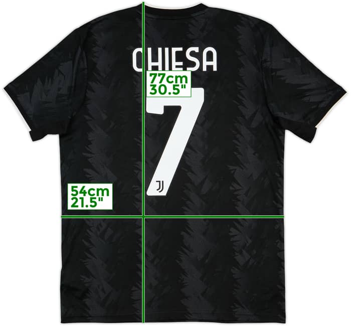 2022-23 Juventus Away Shirt Chiesa #7 - 7/10 - (M)