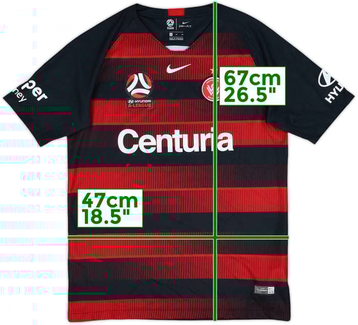 2018-19 Western Sydney Wanderers Home Shirt - 9/10 - (XL.Boys)