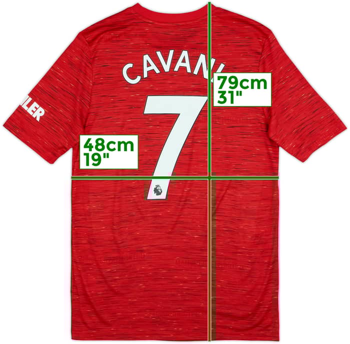 2020-21 Manchester United Home Shirt Cavani #7 - 10/10 - (XL)