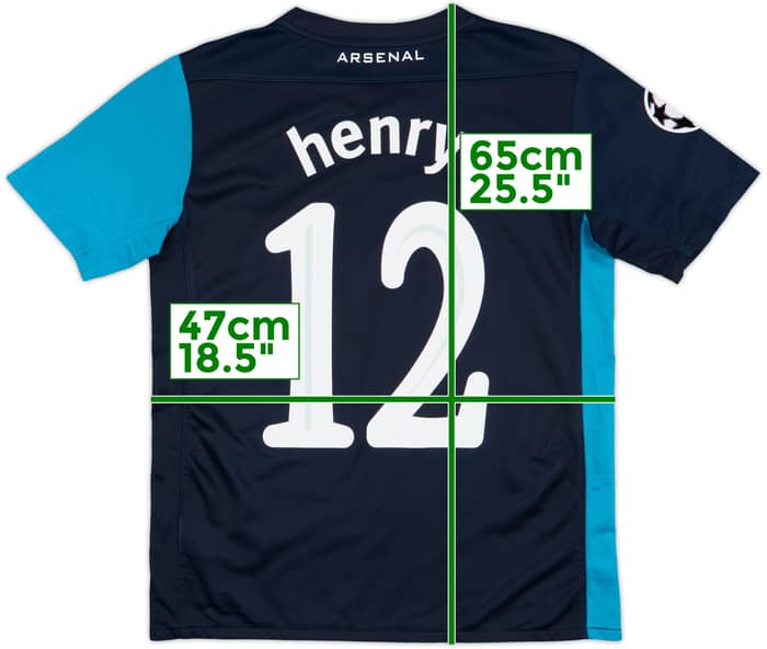 2011-12 Arsenal Away Shirt Henry #12 - 6/10 - (XL.Boys)