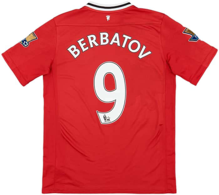 2011-12 Manchester United Home Shirt Berbatov #9 - 9/10 - (XL.Boys)