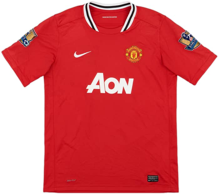 2011-12 Manchester United Home Shirt Berbatov #9 - 9/10 - (XL.Boys)