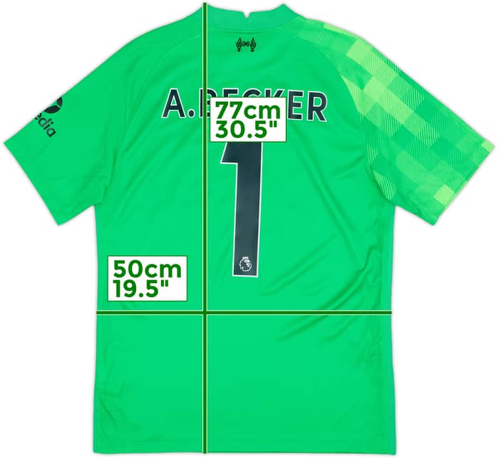 2021-22 Liverpool GK Shirt A.Becker #1 - 6/10 - (M)