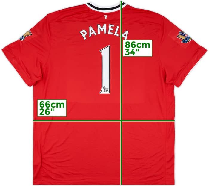 2011-12 Manchester United Home Shirt Pamela #1 - 8/10 - (3XL)