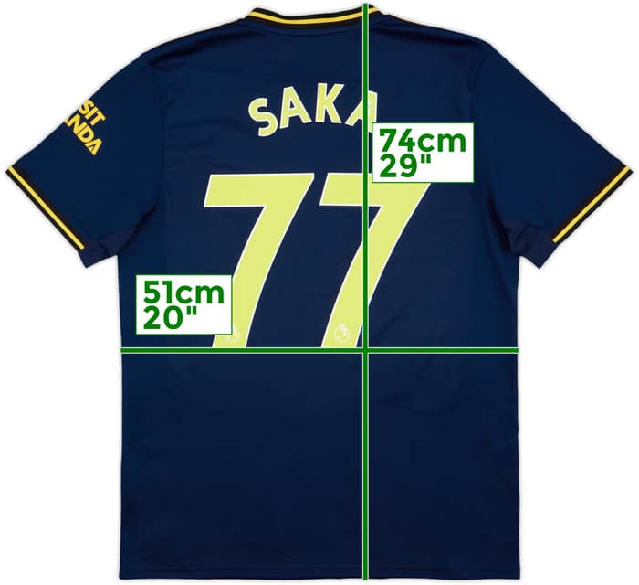 2019-20 Arsenal Third Shirt Saka #77 - 8/10 - (L)