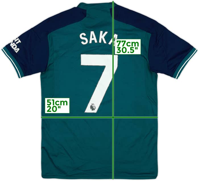2023-24 Arsenal Third Shirt Saka #7 - 7/10 - (S)