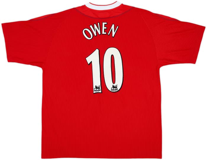 2002-04 Liverpool Home Shirt Owen #10 - 8/10 - (L)