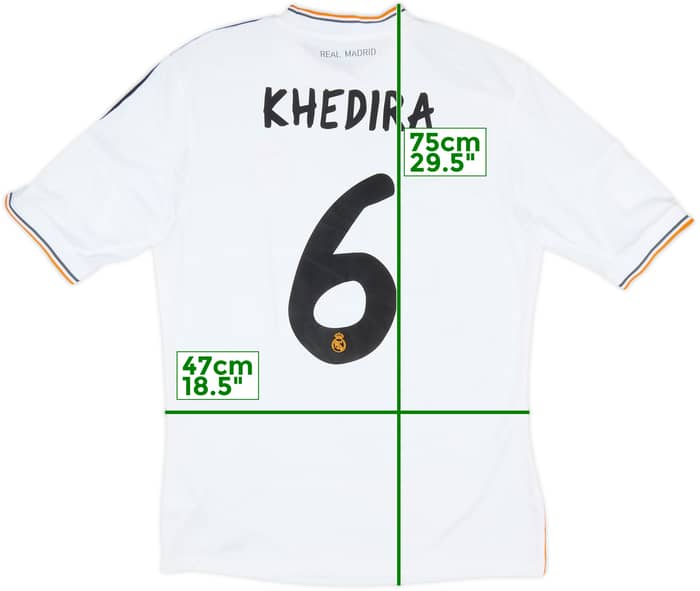 2013-14 Real Madrid Home Shirt Khedira #6 - 6/10 - (M)