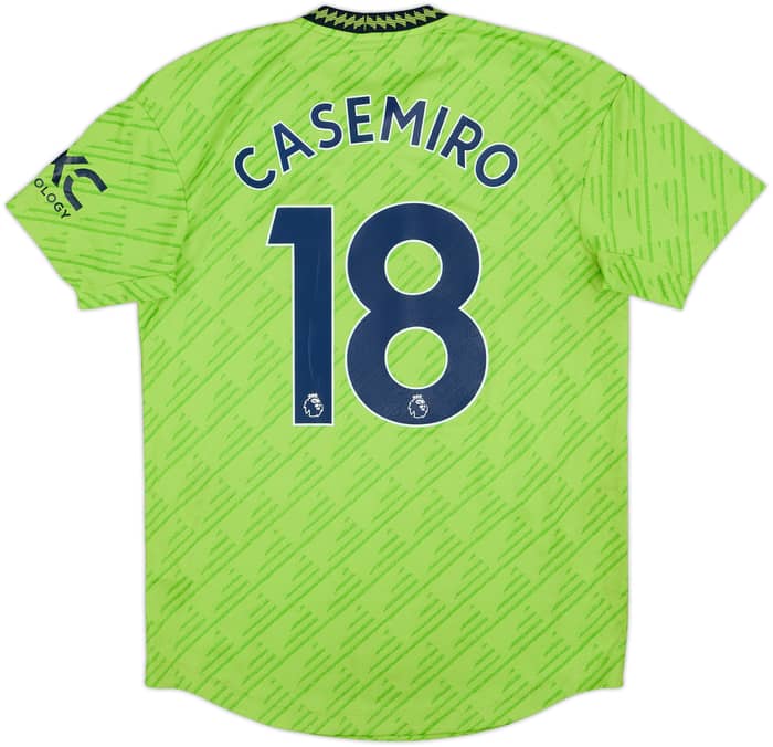 2022-23 Manchester United Authentic Third Shirt Casemiro #18 - 7/10 - (M)