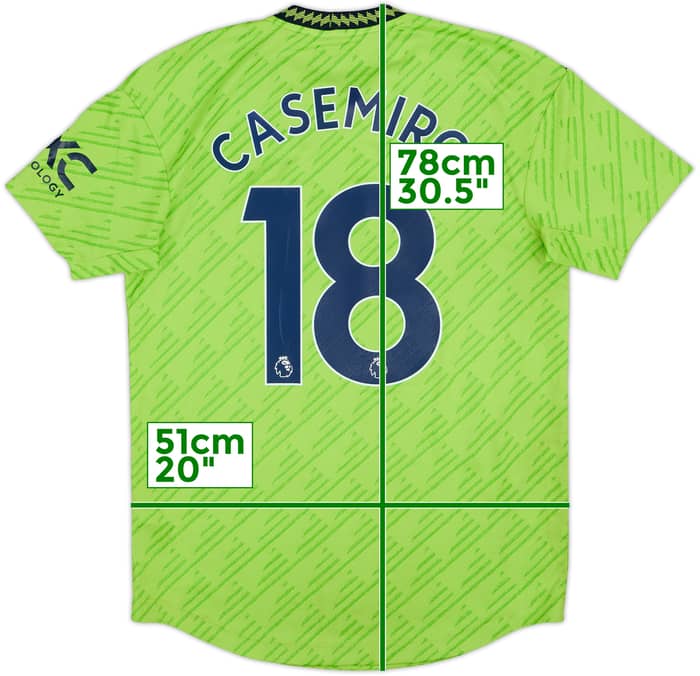 2022-23 Manchester United Authentic Third Shirt Casemiro #18 - 7/10 - (M)