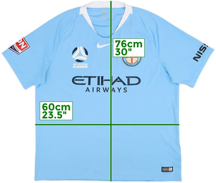 2018-19 Melbourne City Home Shirt - 7/10 - (XL)