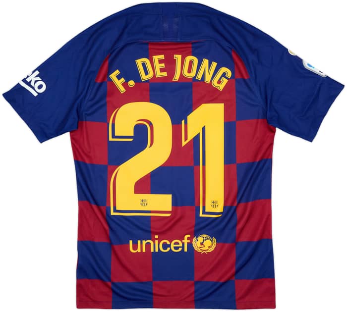 2019-20 Barcelona Home Shirt F.De Jong #21 - 9/10 - (S)
