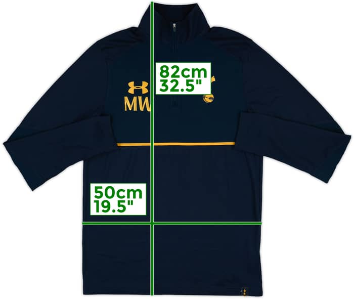 2016-17 Tottenham Hotspur Staff Issue Under Armour 1/4 Zip Drill Top MW - 8/10 - (M)