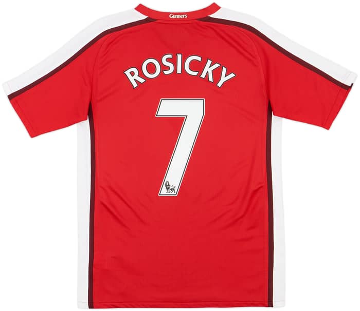 2008-10 Arsenal Home Shirt Rosicky #7 - 7/10 - (XL.Boys)
