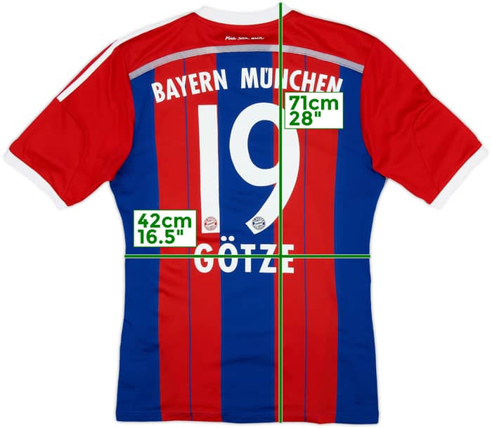 2014-15 Bayern Munich Home Shirt Gotze #19 - 10/10 - (M)