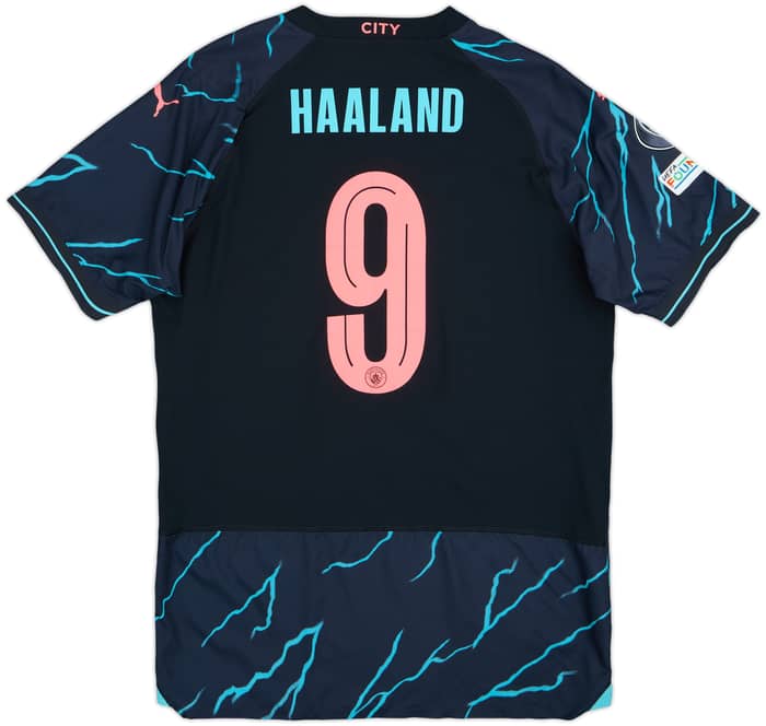 2023-24 Manchester City Authentic Third Shirt Haaland #9 - 10/10 - (XL)