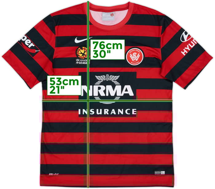 2014-15 Western Sydney Wanderers Home Shirt - 8/10 - (L)