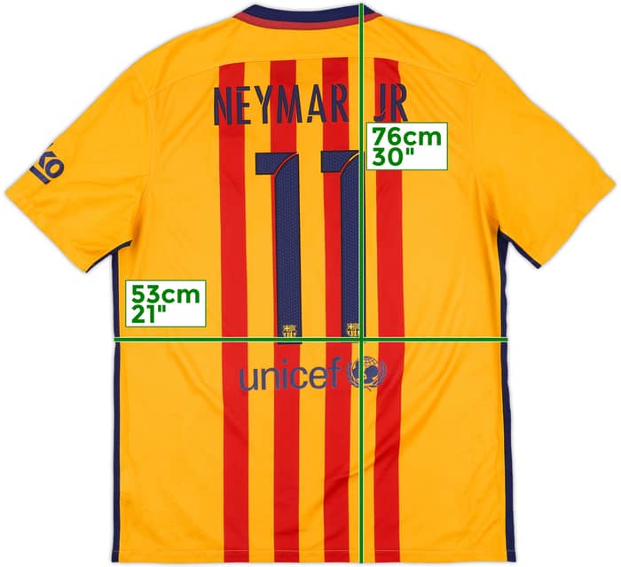 2015-16 Barcelona Away Shirt Neymar #11 - 9/10 - (L)