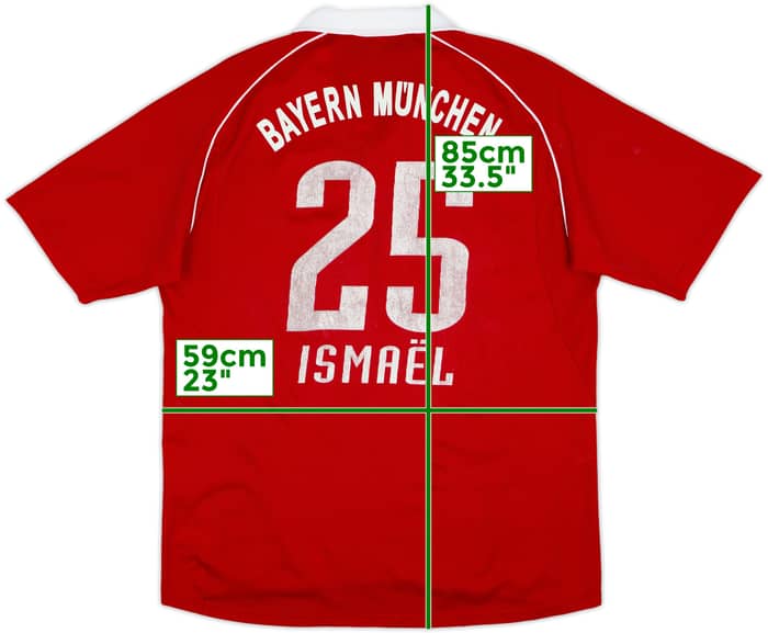 2005-06 Bayern Munich Home Shirt Ismael #25 - 6/10 - (L)