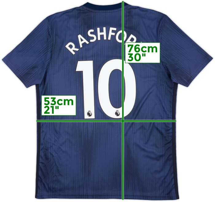 2018-19 Manchester United Third Shirt Rashford #10 - 9/10 - (L)