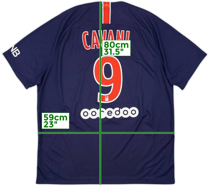 2018-19 Paris Saint-Germain Home Shirt Cavani #9 - 8/10 - (XL)