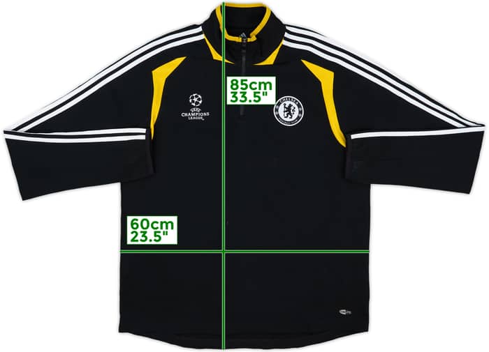 2008-09 Chelsea CL adidas 1/4 Zip Drill Top - 8/10 - (L)