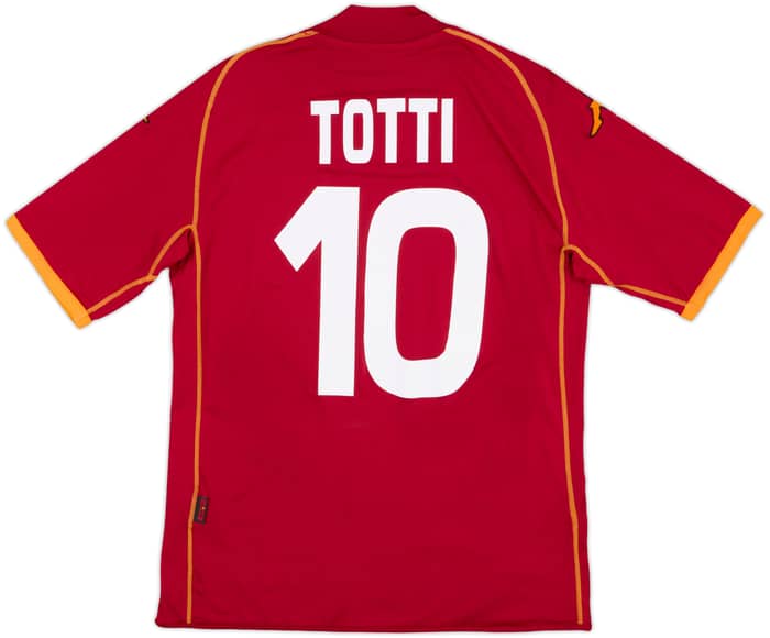 2008-09 Roma Home Shirt Totti #10 - 8/10 - (M)