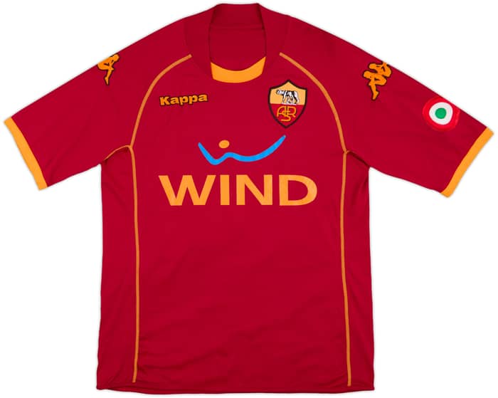 2008-09 Roma Home Shirt Totti #10 - 8/10 - (M)