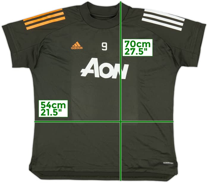 2020-21 Manchester United adidas Player Issue Training Shirt #9 - 8/10 - (Women's L)
