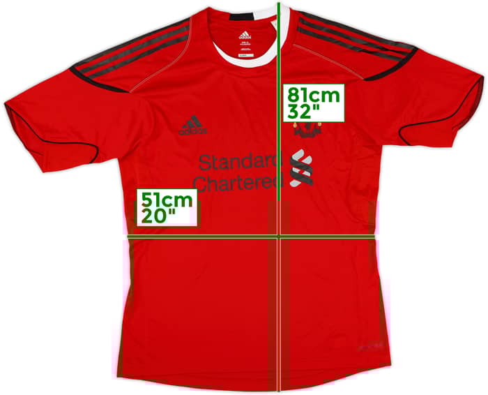 2010-11 Liverpool adidas Training Shirt - 10/10 - (XL)