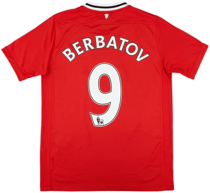 2011-12 Manchester United Home Shirt Berbatov #9 - 8/10 - (XL.Boys)
