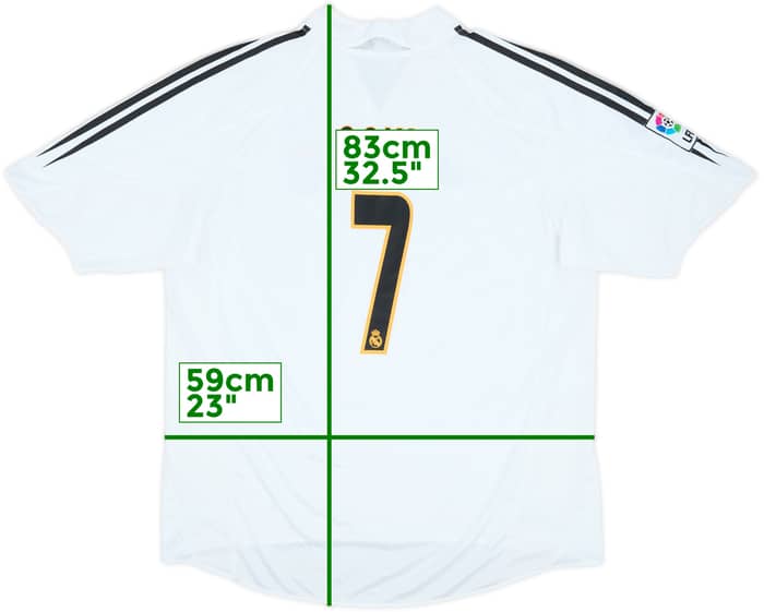 2004-05 Real Madrid Home Shirt Raul #7 - 7/10 - (XL)