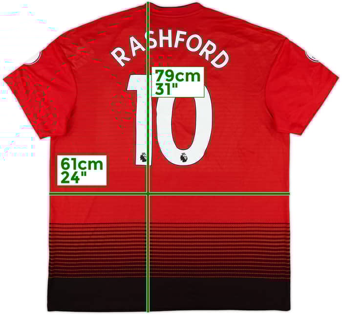 2018-19 Manchester United Home Shirt Rashford #10 (XL)