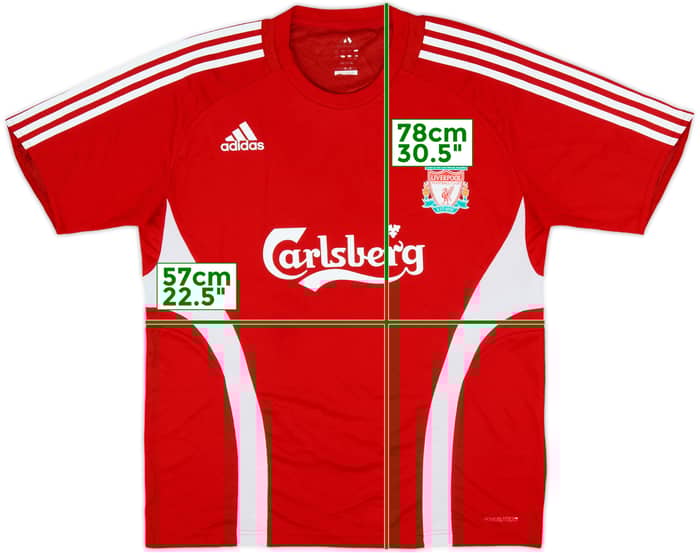 2008-09 Liverpool adidas Formotion Training Shirt - 8/10 - (L)