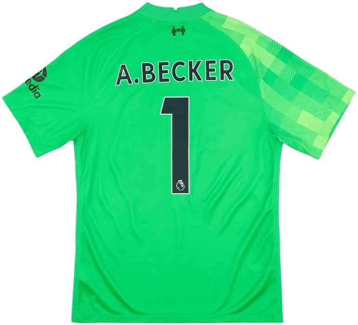 2021-22 Liverpool GK S.S Shirt A.Becker #1 - 9/10 - (M)