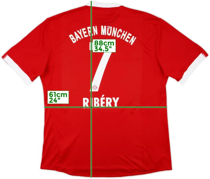 2009-10 Bayern Munich Home Shirt Ribery #7 - 6/10 - (XXL)