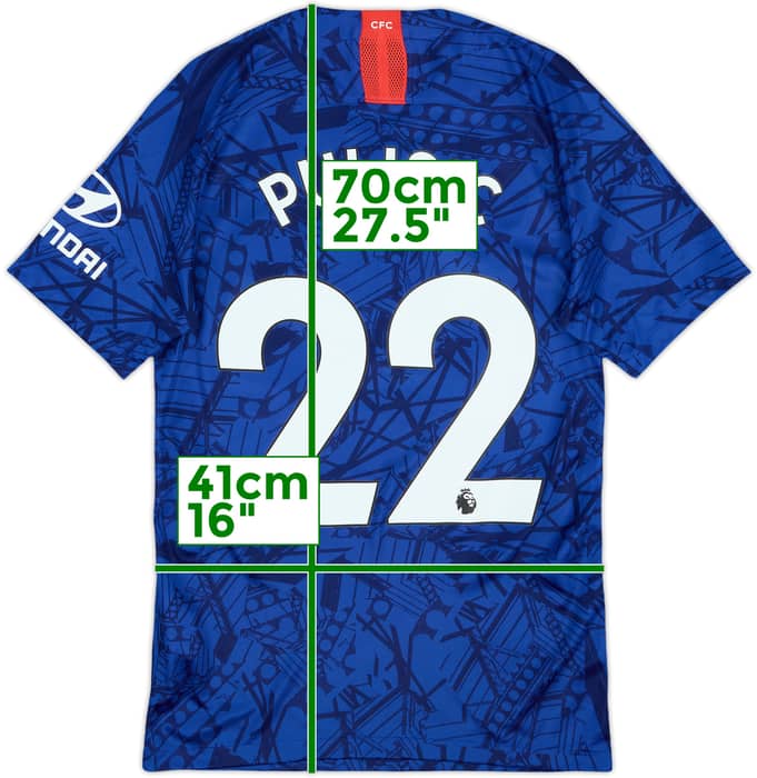 2019-20 Chelsea Home Shirt Pulisic #22 - 9/10 - (XS)