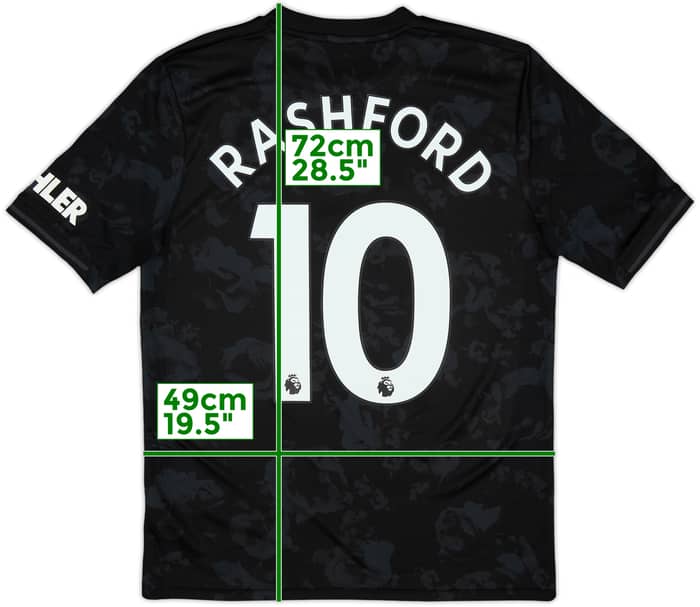2019-20 Manchester United Third Shirt Rashford #10 - 8/10 - (XL.Boys)