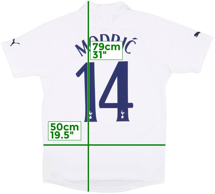 2011-12 Tottenham European Home Shirt Modric #19 - 8/10 - (M)