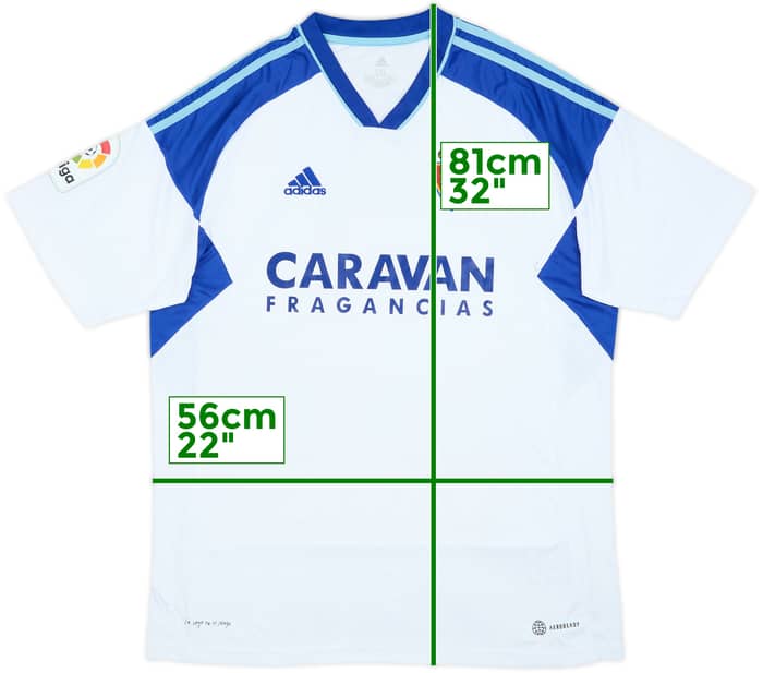2022-23 Real Zaragoza Home Shirt - 7/10 - (XXL)