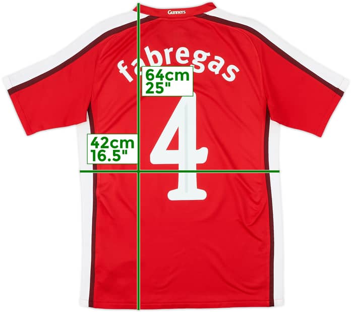 2008-10 Arsenal Home Shirt Fabregas #4 - 8/10 - (XL.Boys)