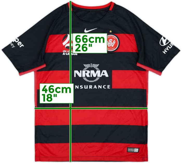 2017-18 Western Sydney Wanderers Home Shirt - 8/10 - (XL.Boys)